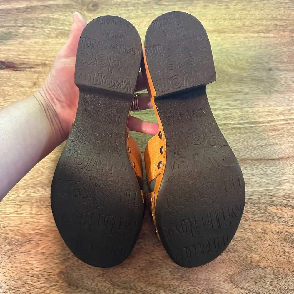 NEW Wonders Wild Mango Platform Slide size 39/9 - Picture 7 of 13